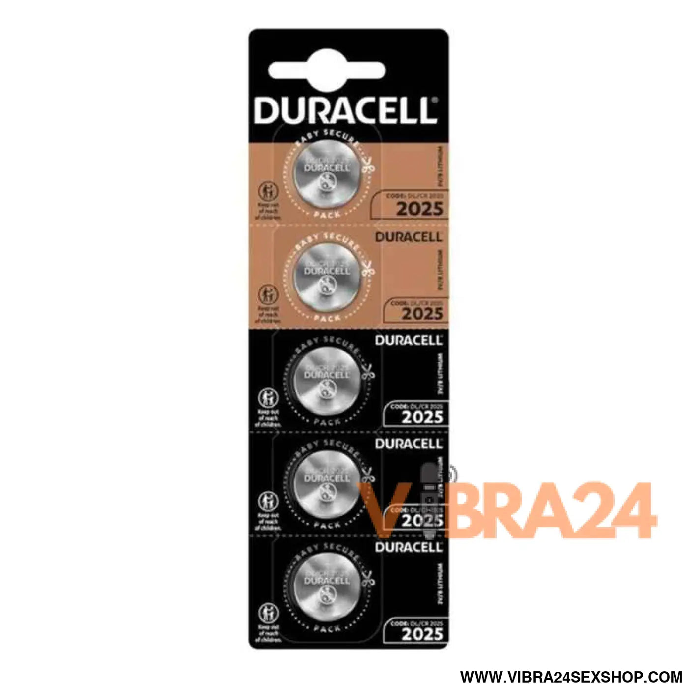 DURACELL - BATERIA BOTO LITIO CR2025 3V 5 UNIDADE