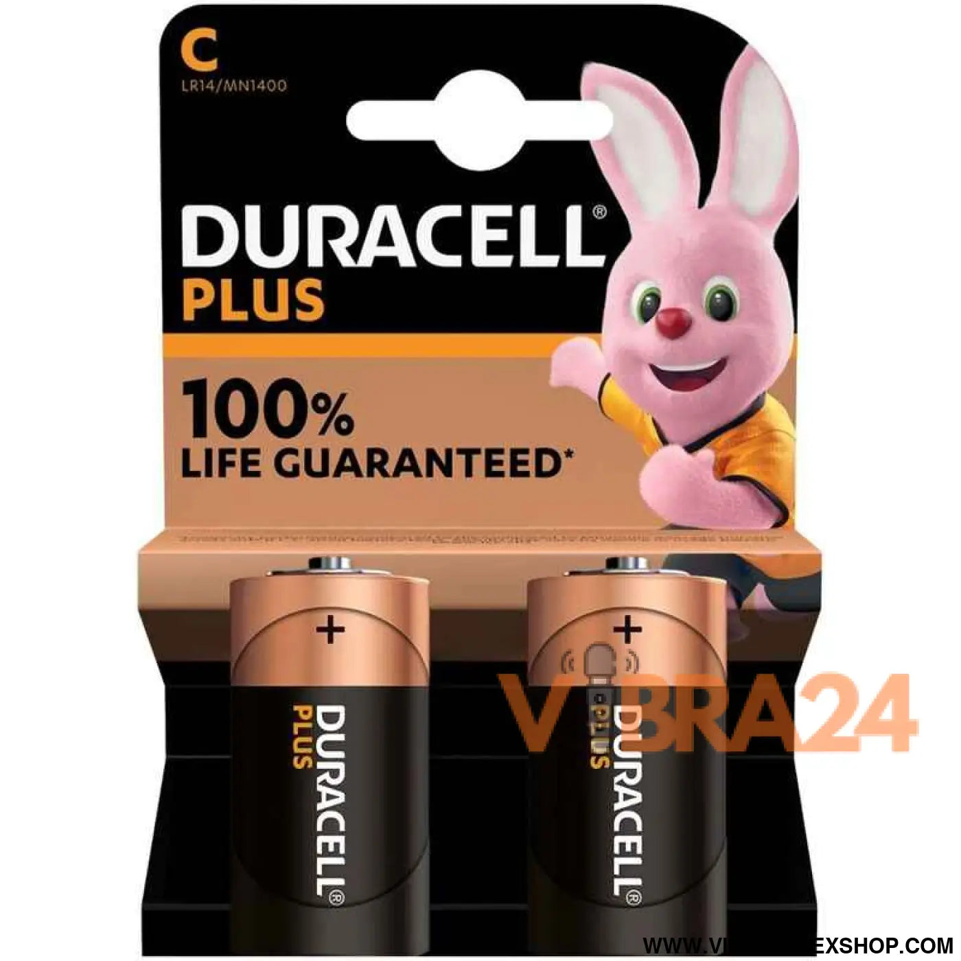 DURACELL - BATERIA PLUS POWER ALCALINA C LR14 2 UNIDADES