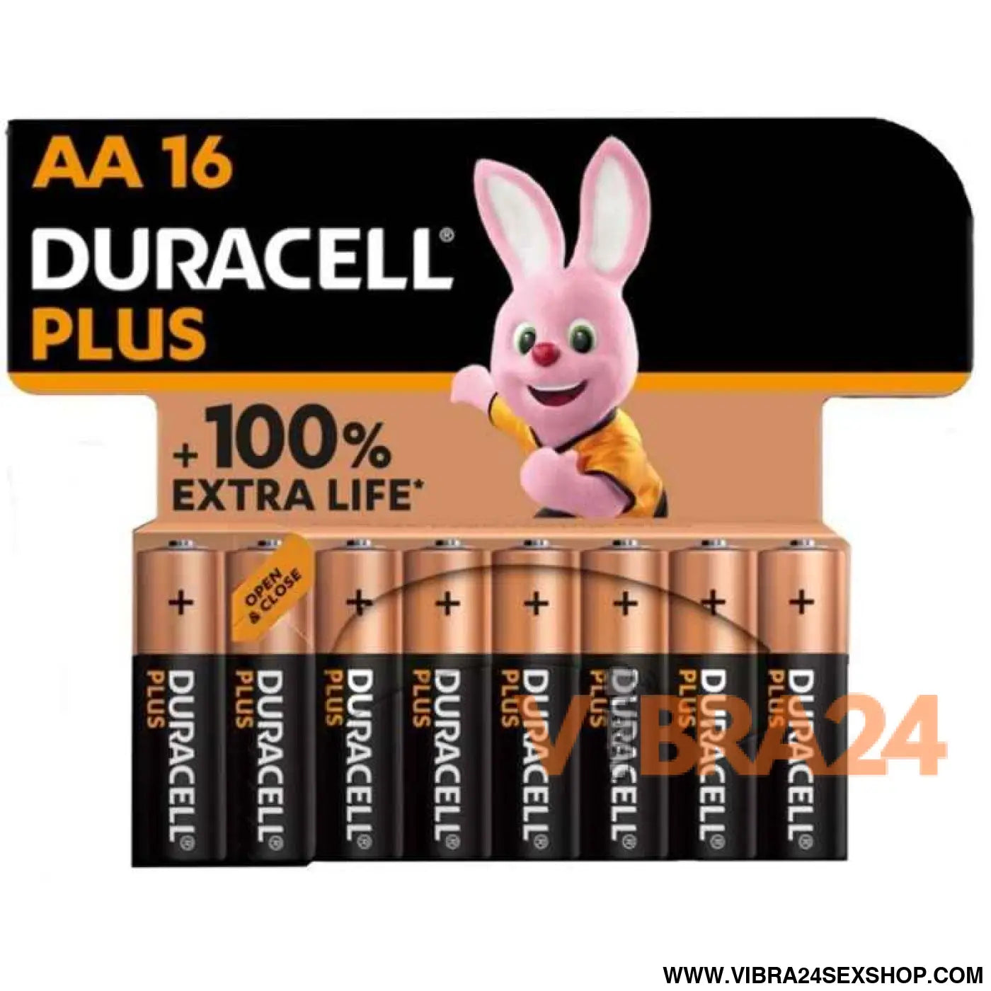 DURACELL - PLUS POWER 100 BATERIA ALCALINA AA LR6 16 UNIDADE