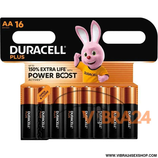 DURACELL - PLUS POWER BOOST PILHAS ALCALINAS AA LR6 BLISTER x 16