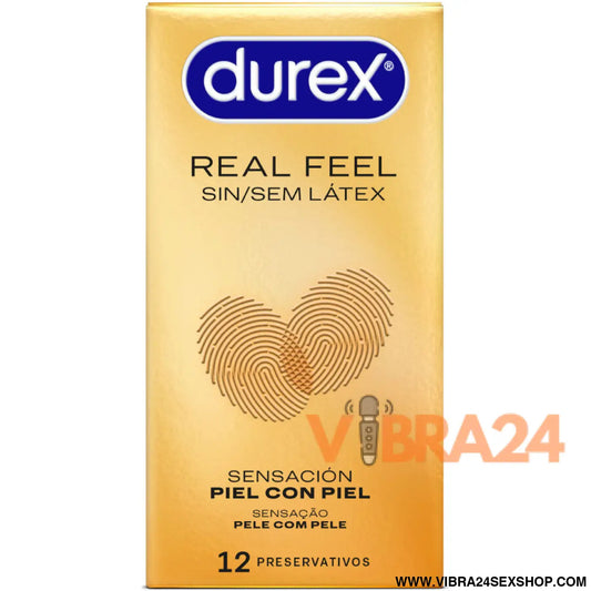 DUREX - CAMISINHAS REAL FEEL SEM LÁTEX 12 UNIDADES