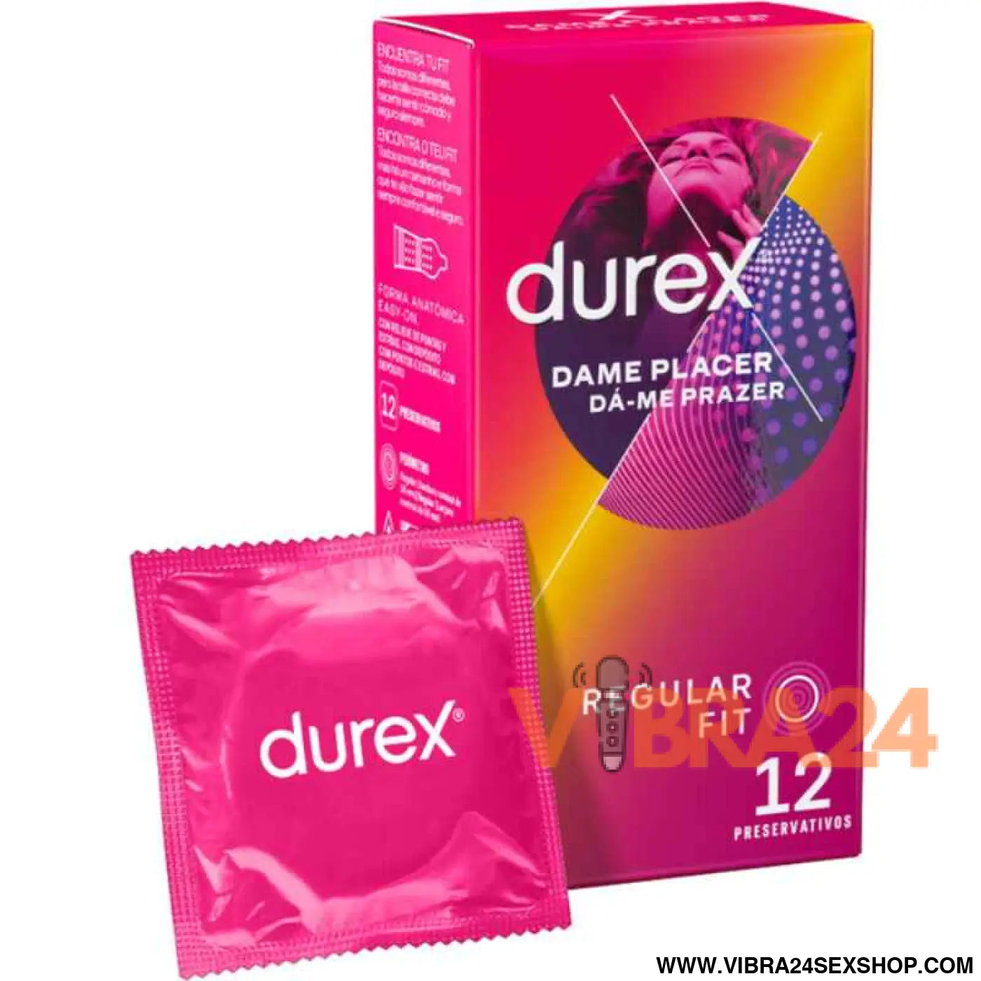 DUREX - PLACADOR DAME 12 UNIDADES
