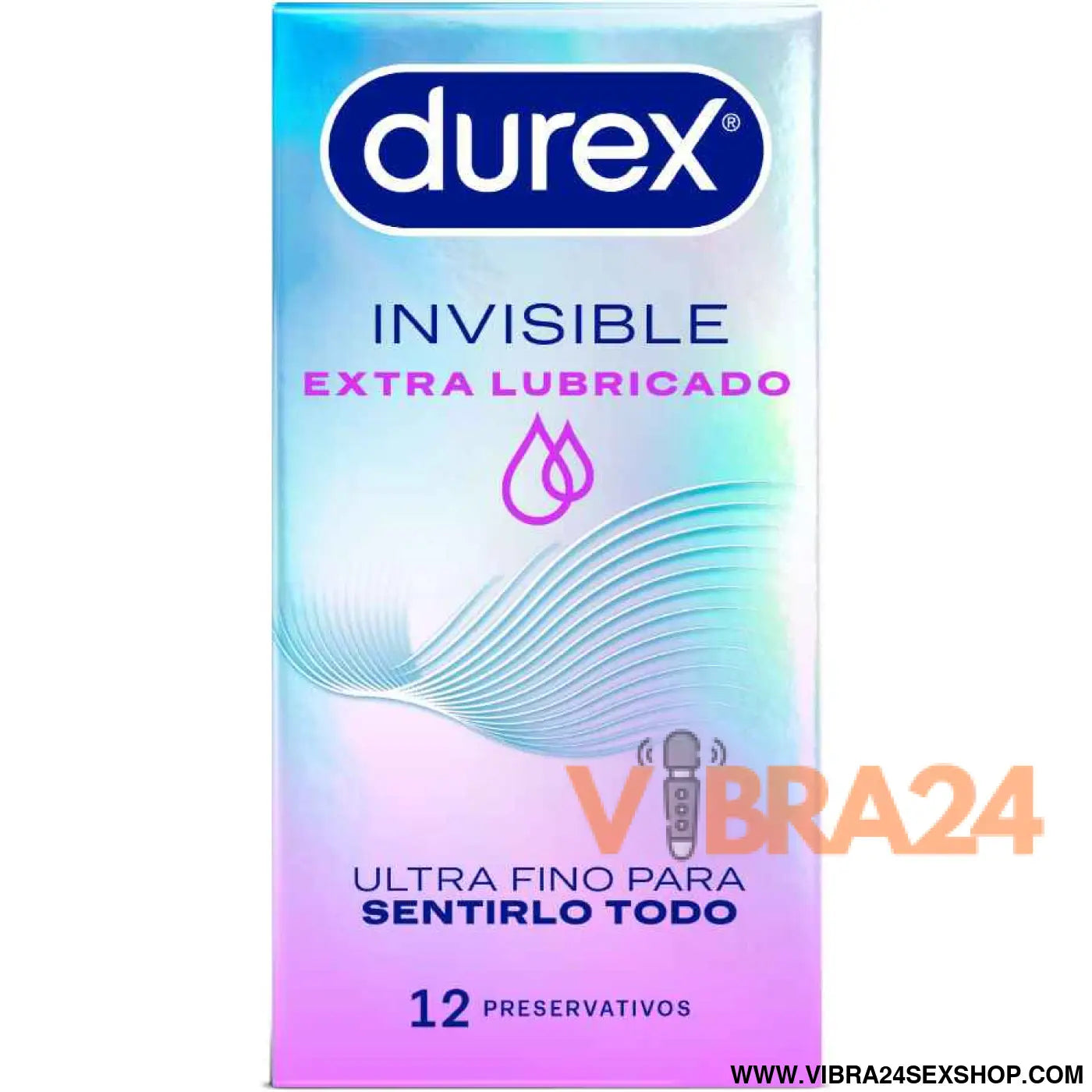 DUREX - PRESERVATIVOS INVISÍVEIS EXTRA LUBRIFICADOS 12 UNIDADES