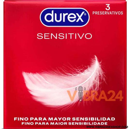 DUREX - PRESERVATIVOS SENSITIVE 3 UNIDADES