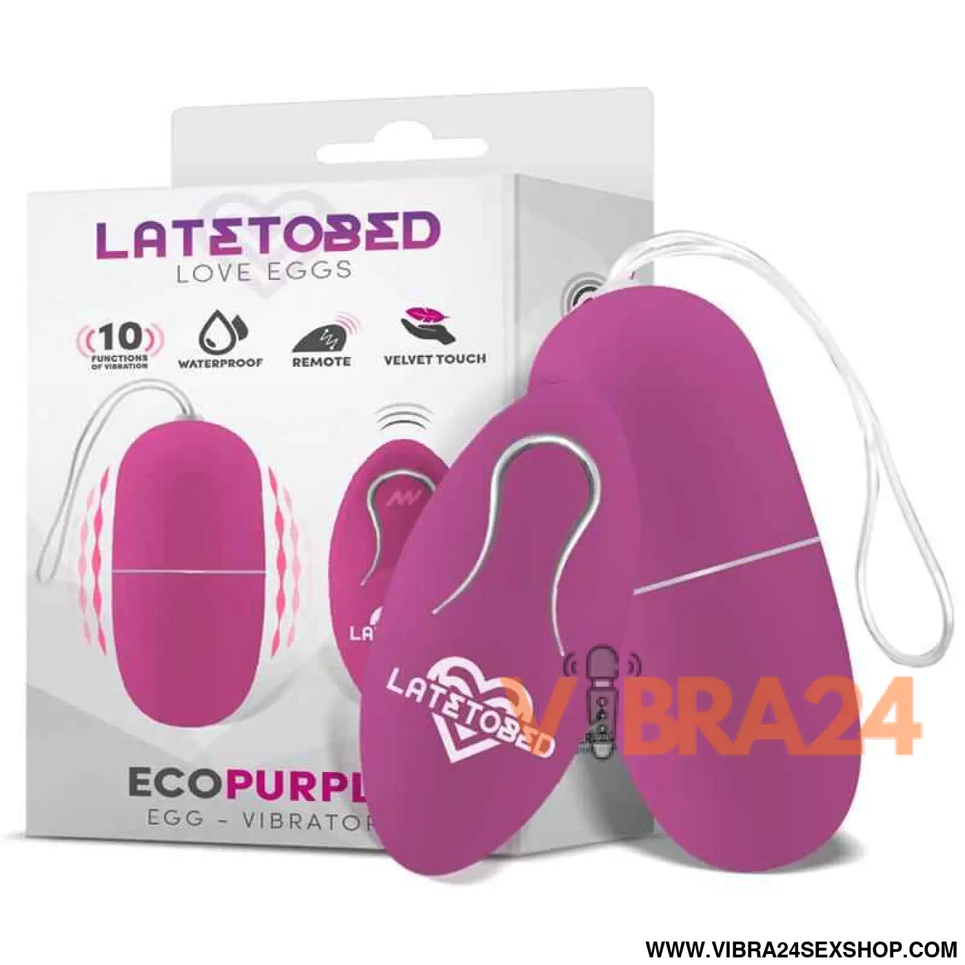 Ecopurple Vibrating Egg with Remote Control