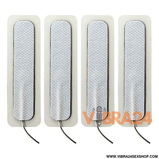 ELECTRASTIM - 4 X ALMOFADAS AUTO ADESIVAS LONGAS 1.5CM 7.5CM