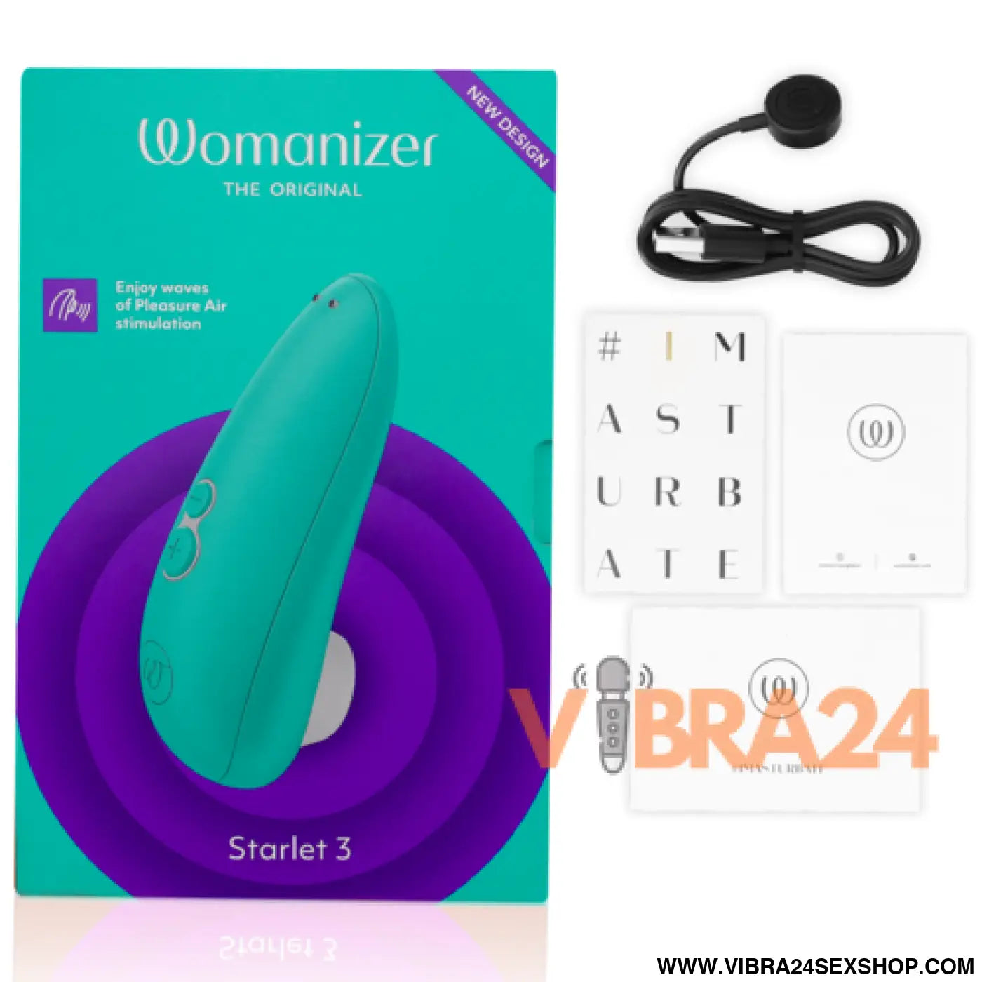Estimulador Clitorial Womanizer Starlet 3 Turquesa - Satisfação Máxima para o Prazer Feminino