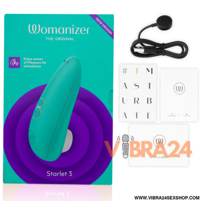 Estimulador Clitorial Womanizer Starlet 3 Turquesa - Satisfação Máxima para o Prazer Feminino