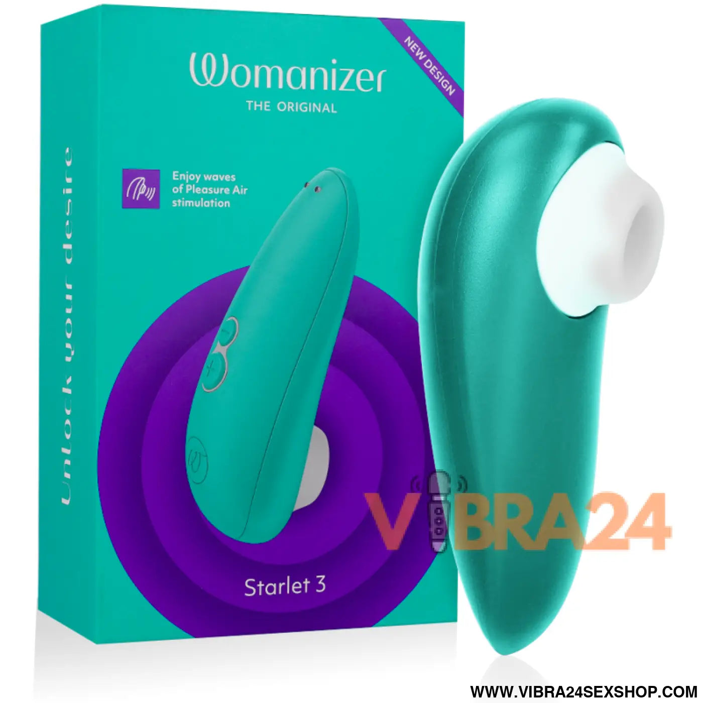 Estimulador Clitorial Womanizer Starlet 3 Turquesa - Satisfação Máxima para o Prazer Feminino