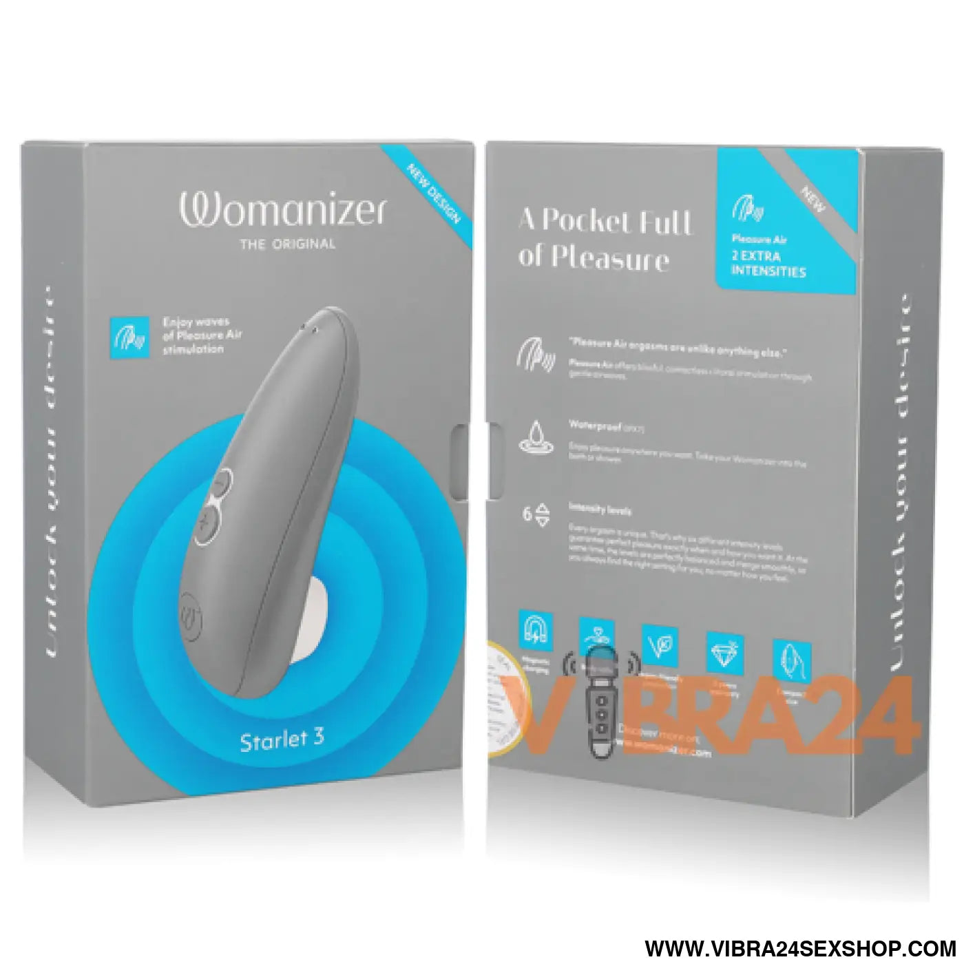 Estimulador Clitoriano Womanizer Starlet 3 Cinza - Prazer Inigualável