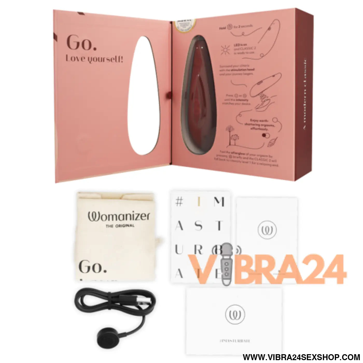 Estimulador de Clitoris Womanizer - Classic 2 Bordeaux