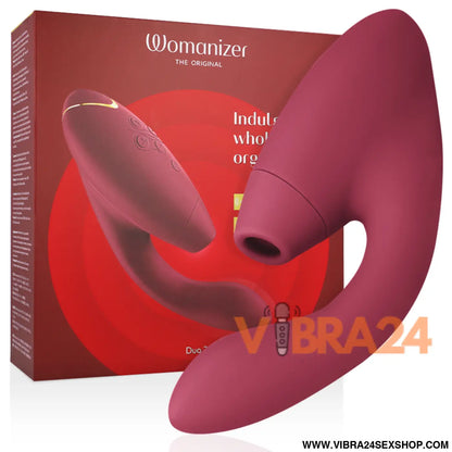WOMANIZER - DUO 2 ESTIMULADOR BORDEAUX - VIBRA24 SEXSHOP