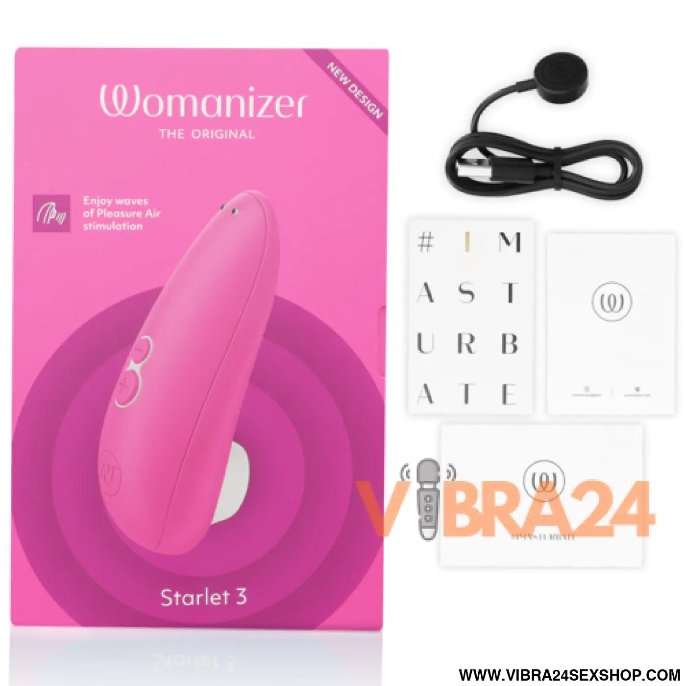Estimulador de Clitóris Womanizer Rosa - Starlet 3 para Prazer Intenso