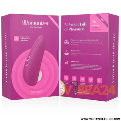 Estimulador de Clitóris Womanizer Rosa - Starlet 3 para Prazer Intenso