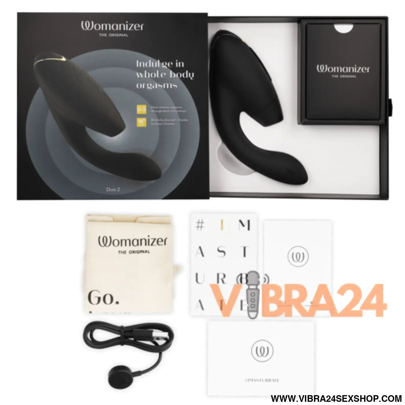Estimulador Womanizer Duo 2 Preto - Prazer Inigualável para Mulheres