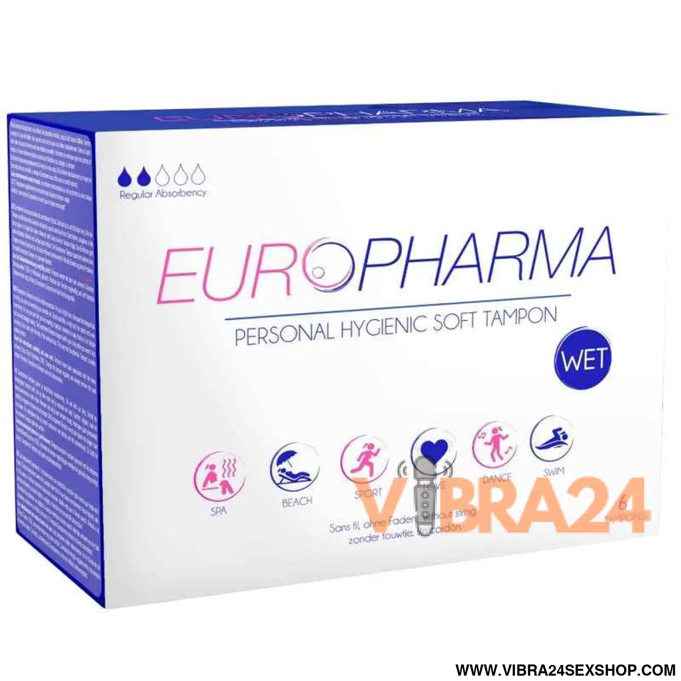 EUROPHARMA - TAMPÕES DE AÇÃO 6 UNIDADES