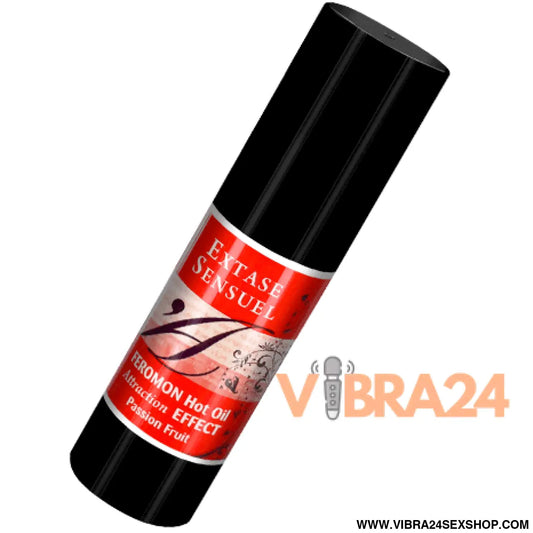 EXTASE SENSUAL - ÓLEO DE MASSAGEM EFEITO CALOR COM FEROMÔNIOS MARACUJ 30 ML