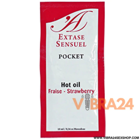 EXTASE SENSUAL - ÓLEO ESTIMULANTE DE MORANGO 10 ML