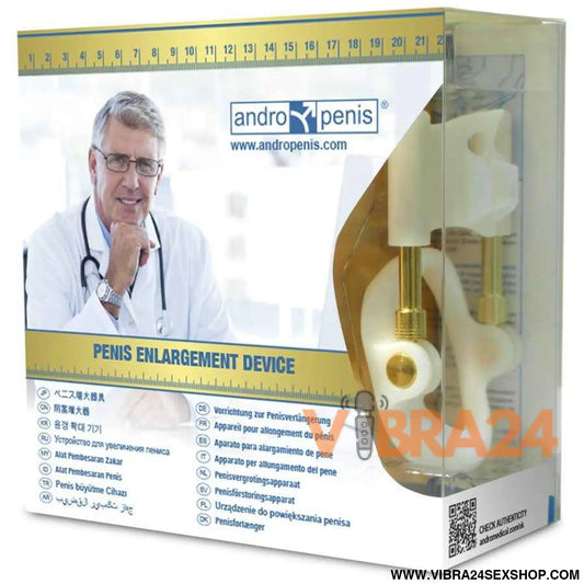 Extensor de Pénis ANDROPENIS Dourado para Aumento Tamanho e Melhor Desempenho