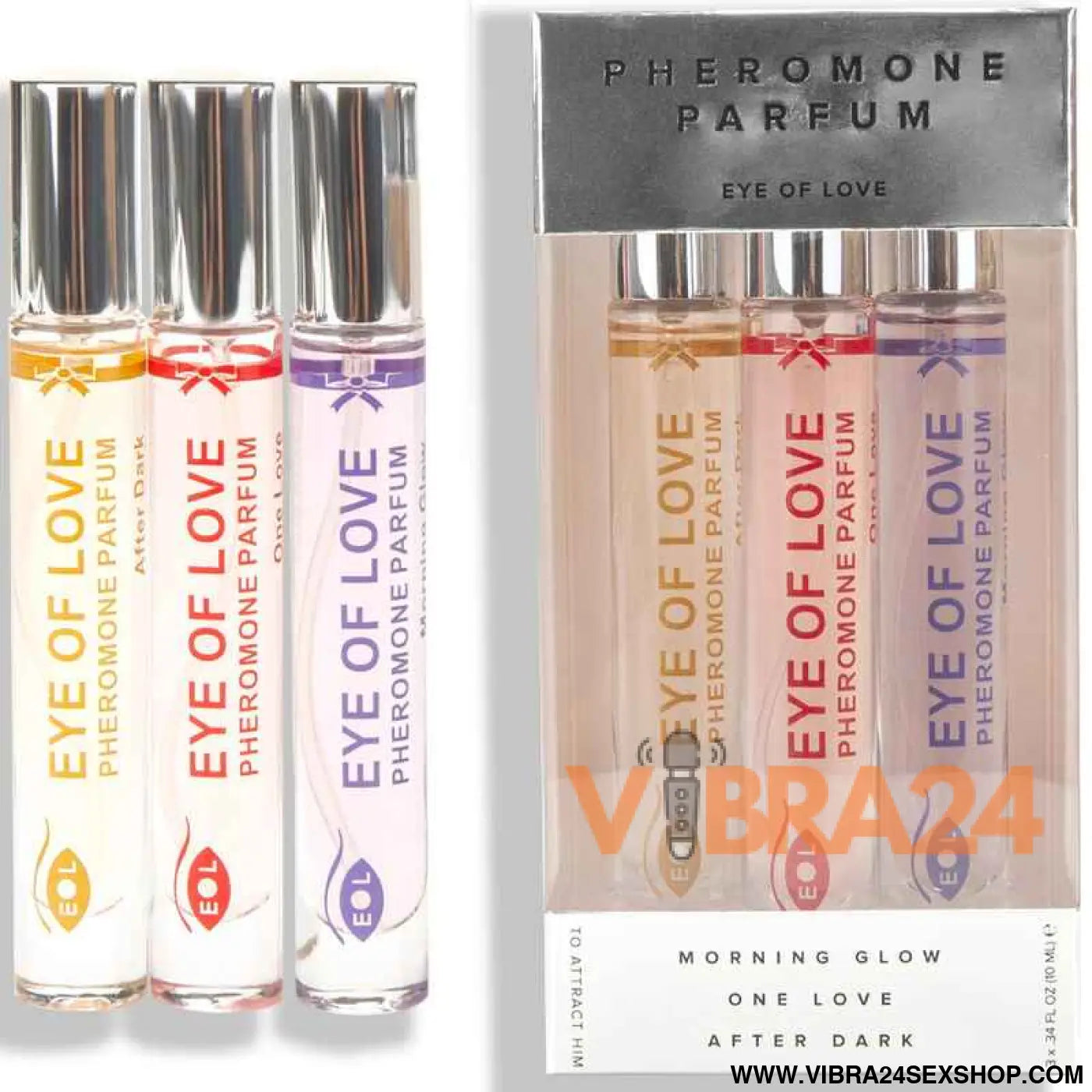 EYE OF LOVE - EOL PHR PARFUM 10 ML SET/3 - MORNING GLOW ONE AFTER DARK