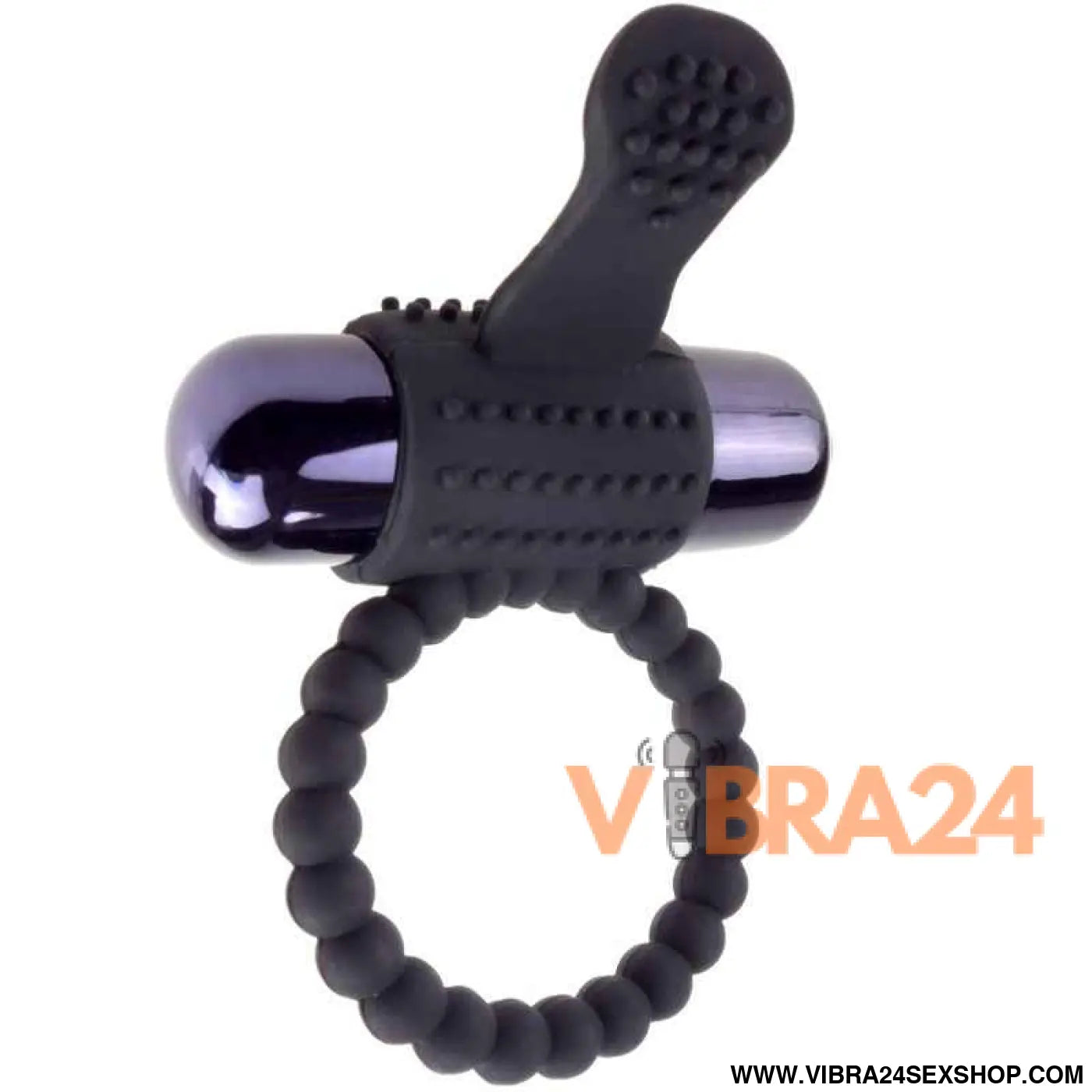 FANTASY C-RINGZ - Anel Vibratório de Silicone Preto para Prazer Intenso