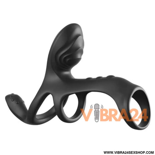FANTASY C-RINGZ - ULTIMATE COUPLES CAGE MAX ANEL PENIANO VIBRATÓRIO 19,5 CM