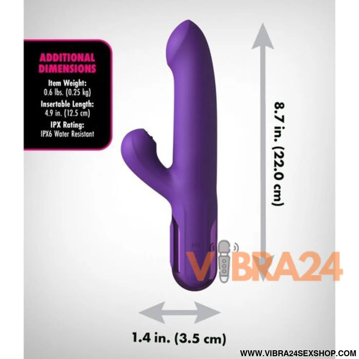 FANTASY FOR HER - SUPER SONIX THRUSTER RABBIT VIBRATOR ROXO
