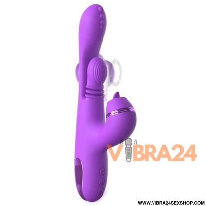 FANTASY FOR HER - VIBRADOR COELHO INTIMOTION PULSE PRO VIBE ROXO