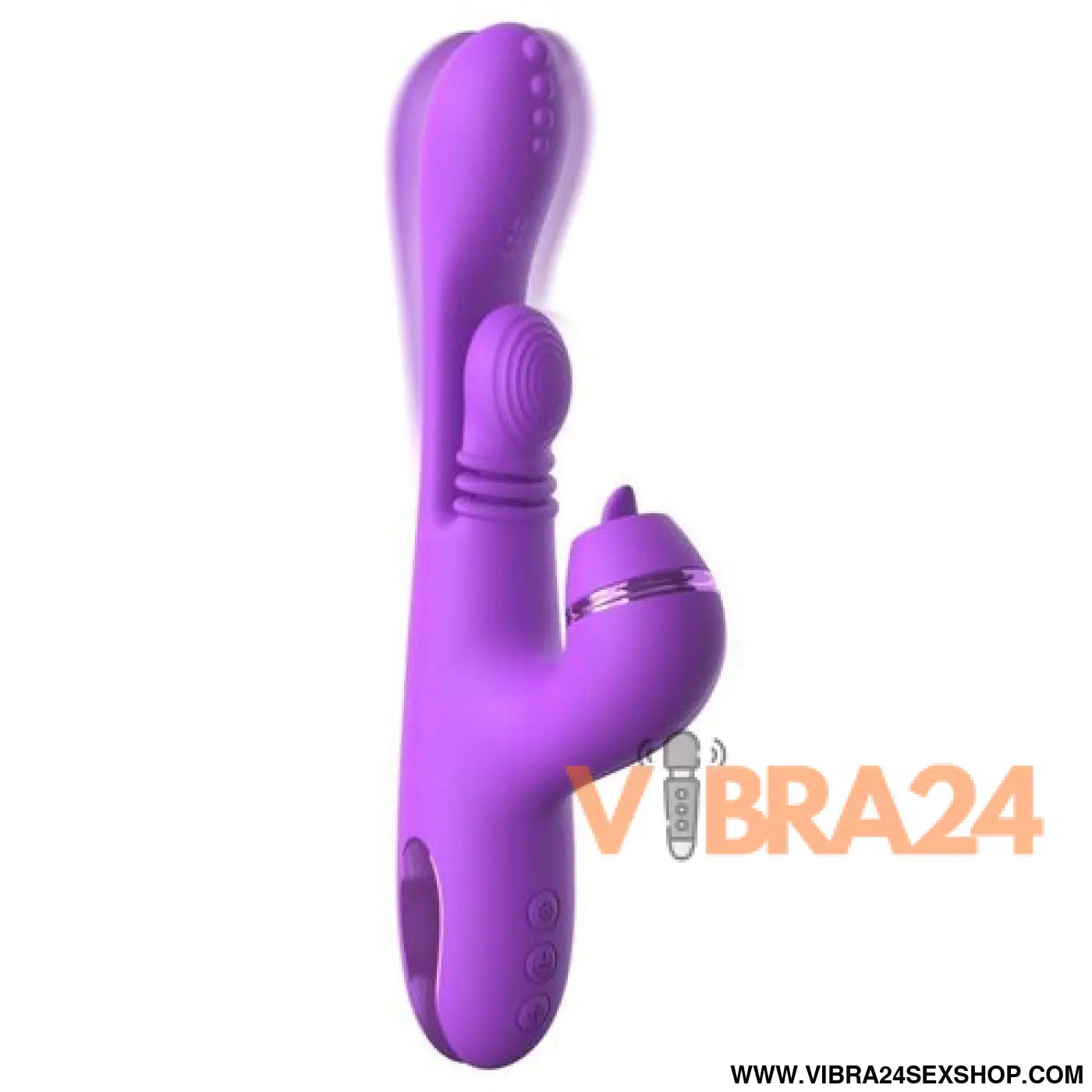 FANTASY FOR HER - VIBRADOR COELHO INTIMOTION PULSE PRO VIBE ROXO