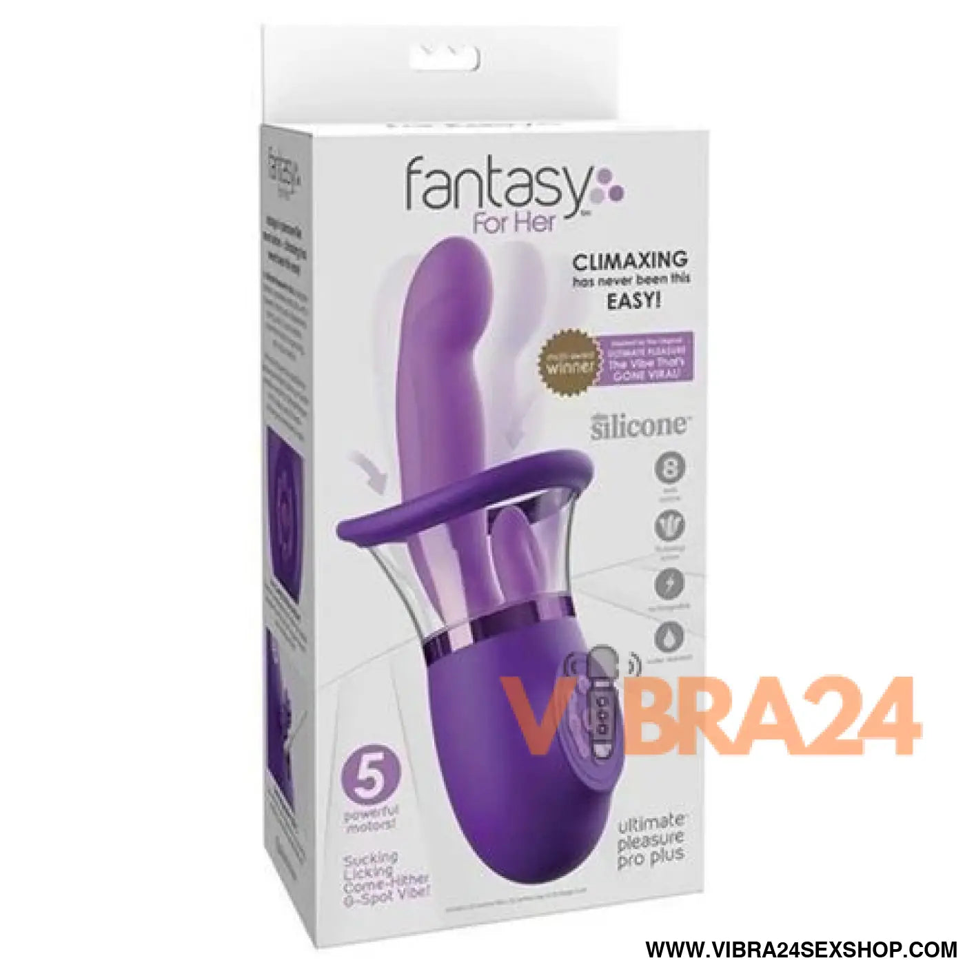 FANTASY FOR HER - VIBRADOR RABBIT PRO PLUS ULTIMATE PLEASURE ROXO 20,3 CM
