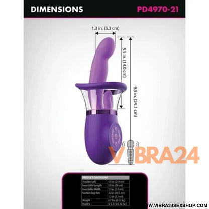 FANTASY FOR HER - VIBRADOR RABBIT PRO PLUS ULTIMATE PLEASURE ROXO 20,3 CM