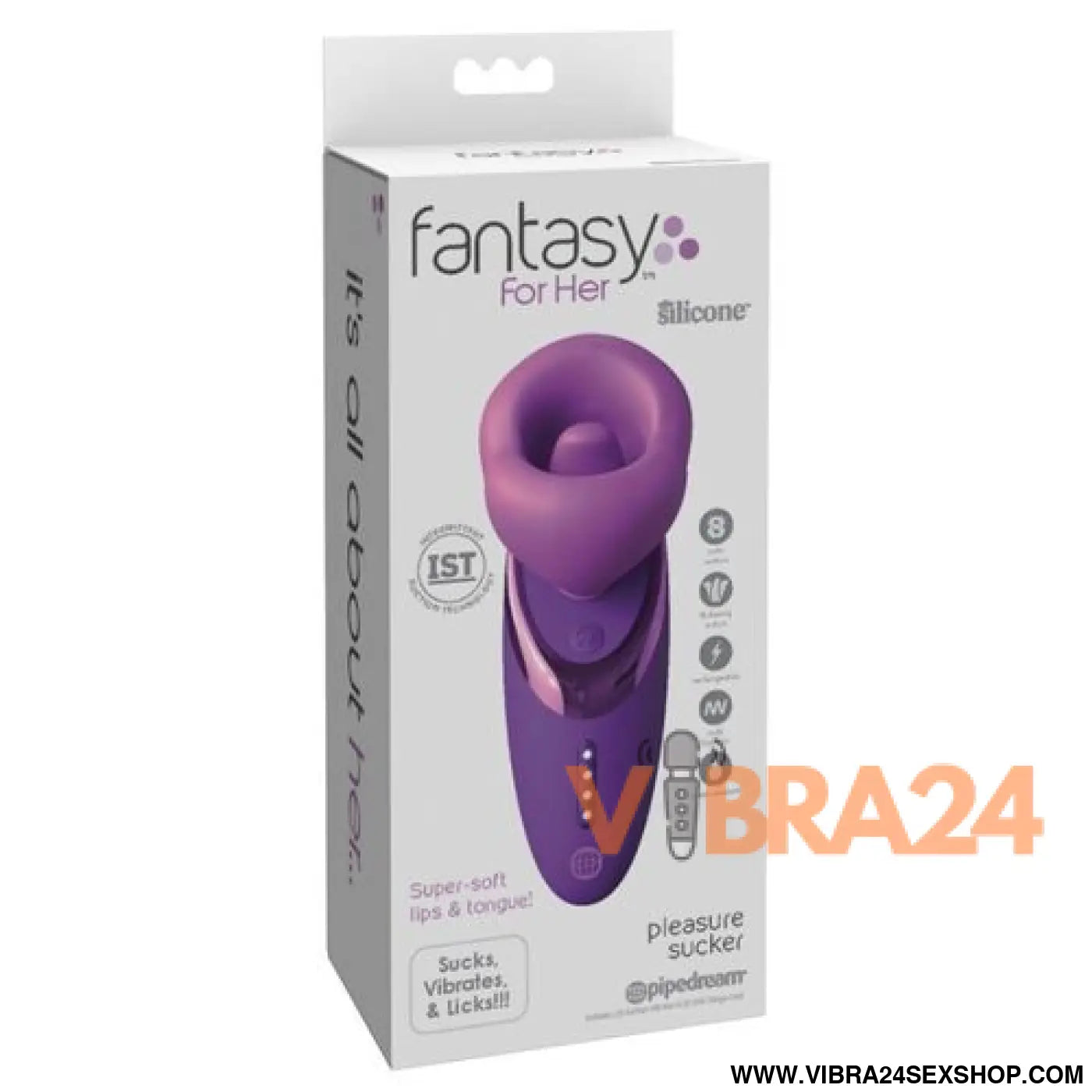 FANTASY FOR HER - VIBRADOR SUGIDOR DE PRAZER ROXO