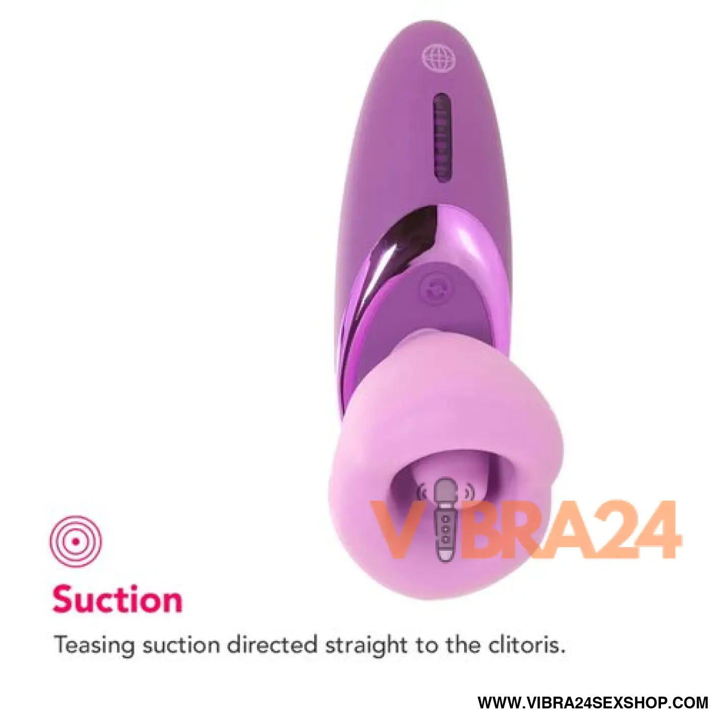 FANTASY FOR HER - VIBRADOR SUGIDOR DE PRAZER ROXO