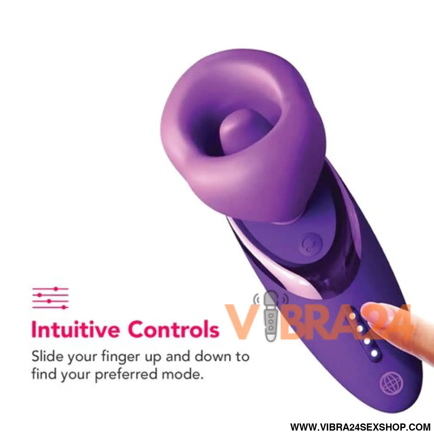 FANTASY FOR HER - VIBRADOR SUGIDOR DE PRAZER ROXO