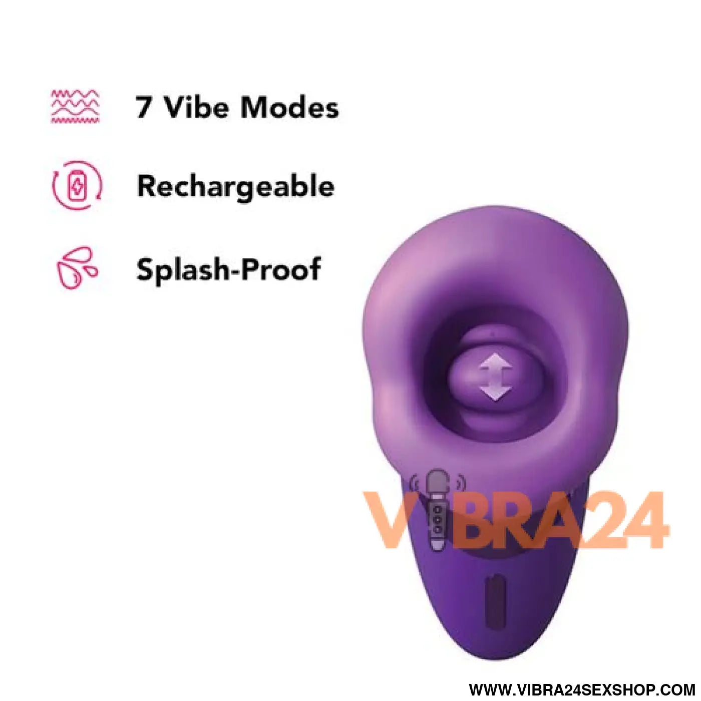 FANTASY FOR HER - VIBRADOR SUGIDOR DE PRAZER ROXO
