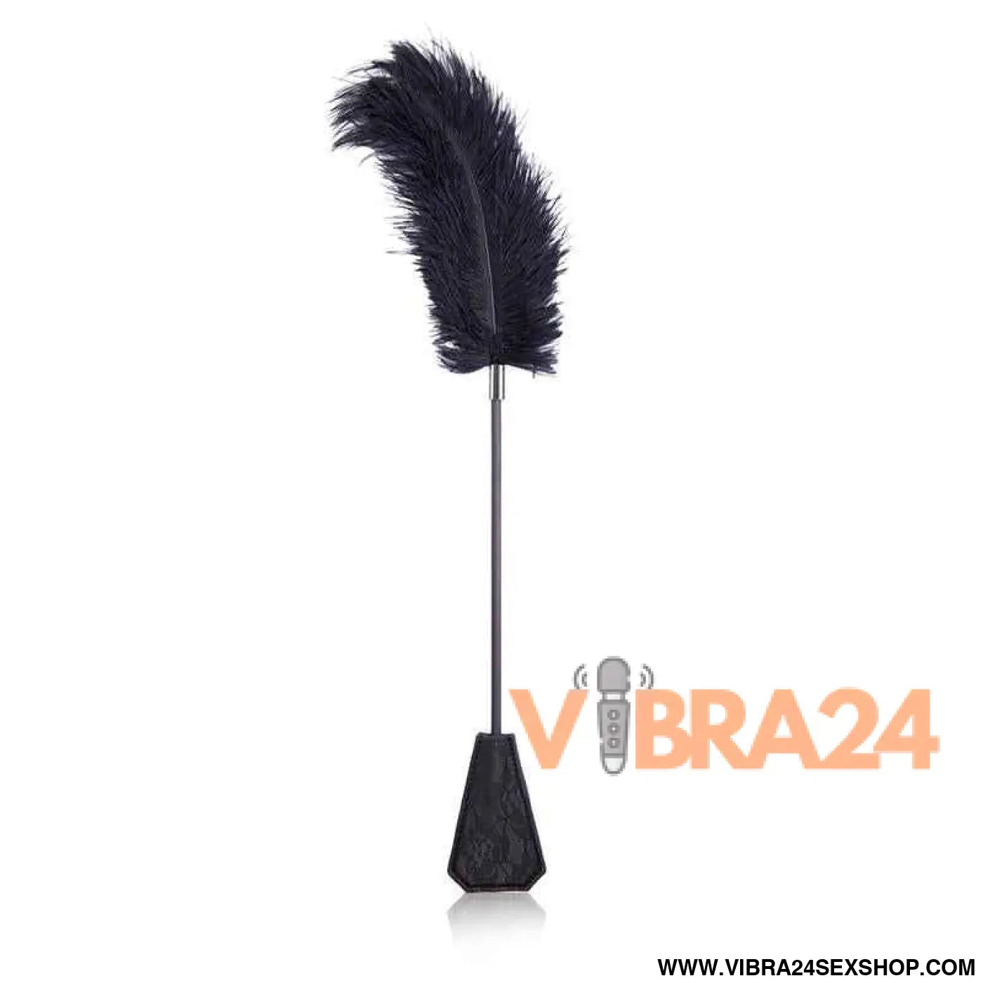 Feather Tickler and Paddle with Lace 2 in 1 56 cm Black