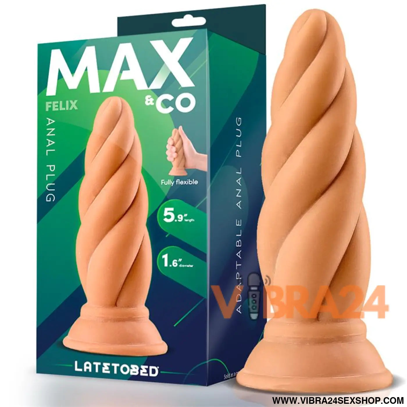 Felix Adaptable Butt Plug 5.9 Flesh