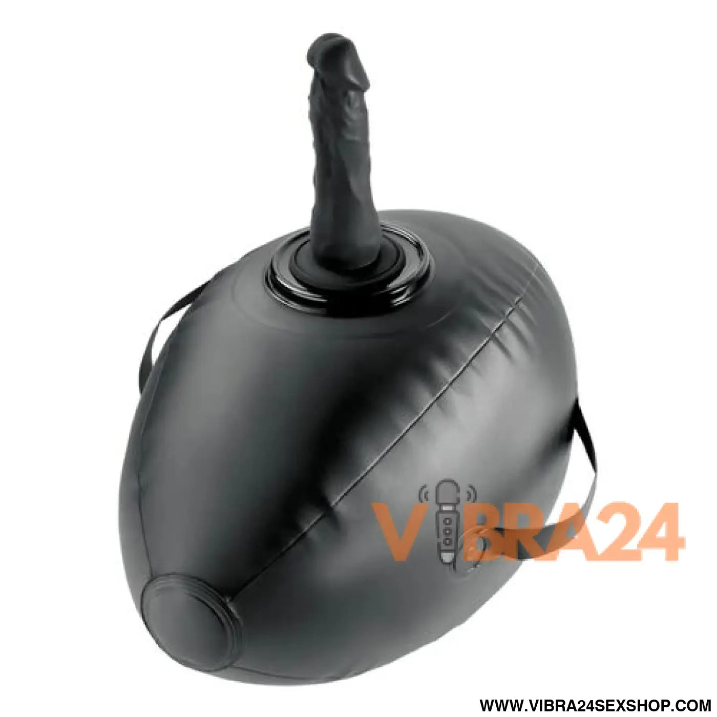 FETISH FANTASY SERIES - BODY DOCK BOLA DE AMOR INSUFLÁVEL COM DILDO PRETA 41,9 CM
