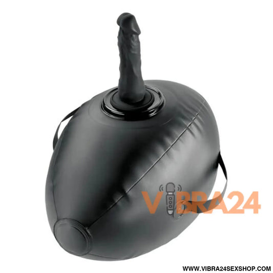 FETISH FANTASY SERIES - BODY DOCK BOLA DE AMOR INSUFLÁVEL COM DILDO PRETA 41,9 CM
