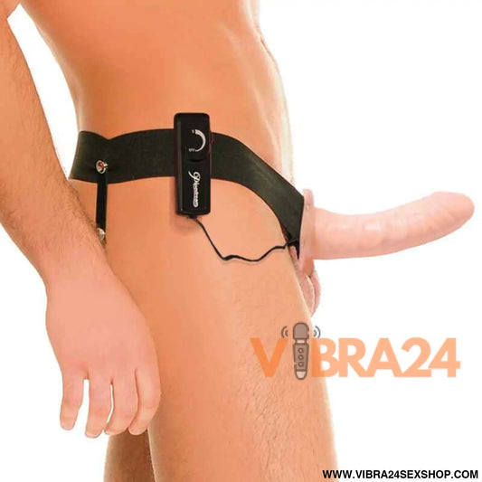 FETISH FANTASY SERIES - Strap on oco vibrador natural 14cm
