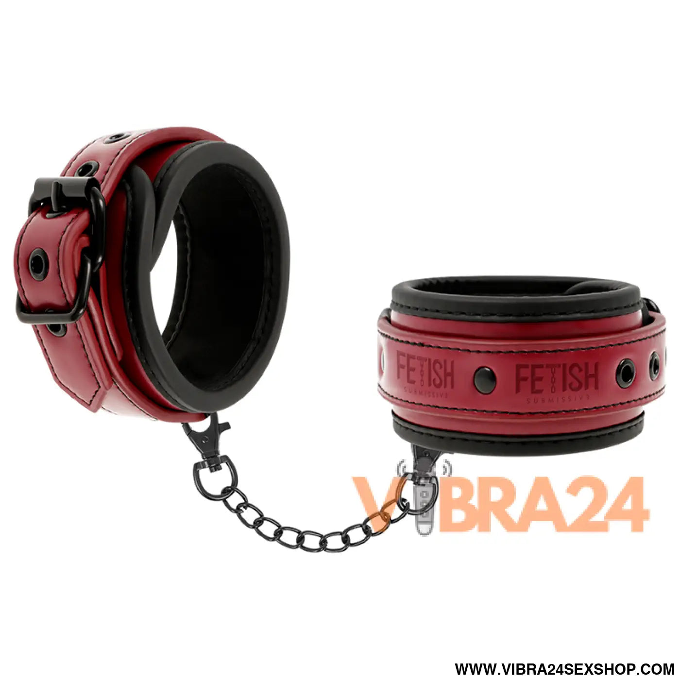 FETISH SUBMISSIVE DARK ROOM - ALGEMAS DE COURO VEGANO COM FORRO NEOPRENE