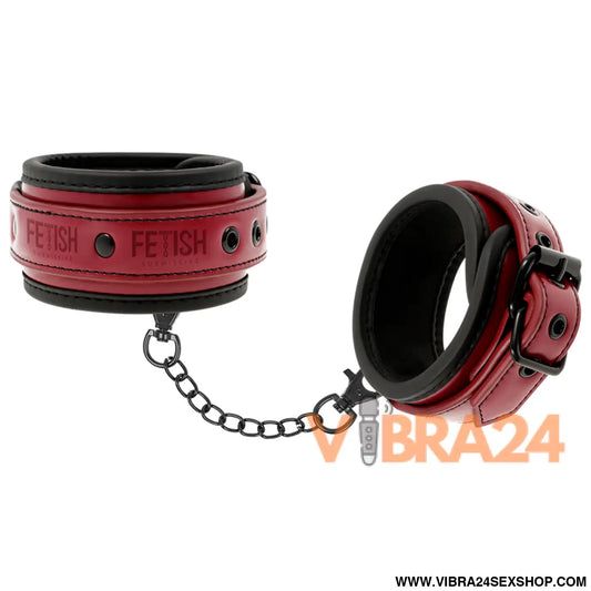 FETISH SUBMISSIVE DARK ROOM - ALGEMAS DE TORNOZELO COURO VEGANO COM FORRO NEOPRENE