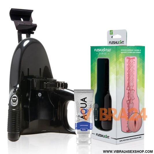 FLESHLIGHT - GO PINK LADY SURGE VAGINA + LANÇAMENTO UNIVERSAL + LUBRIFICANTE AQUA QUALITY 50 ML