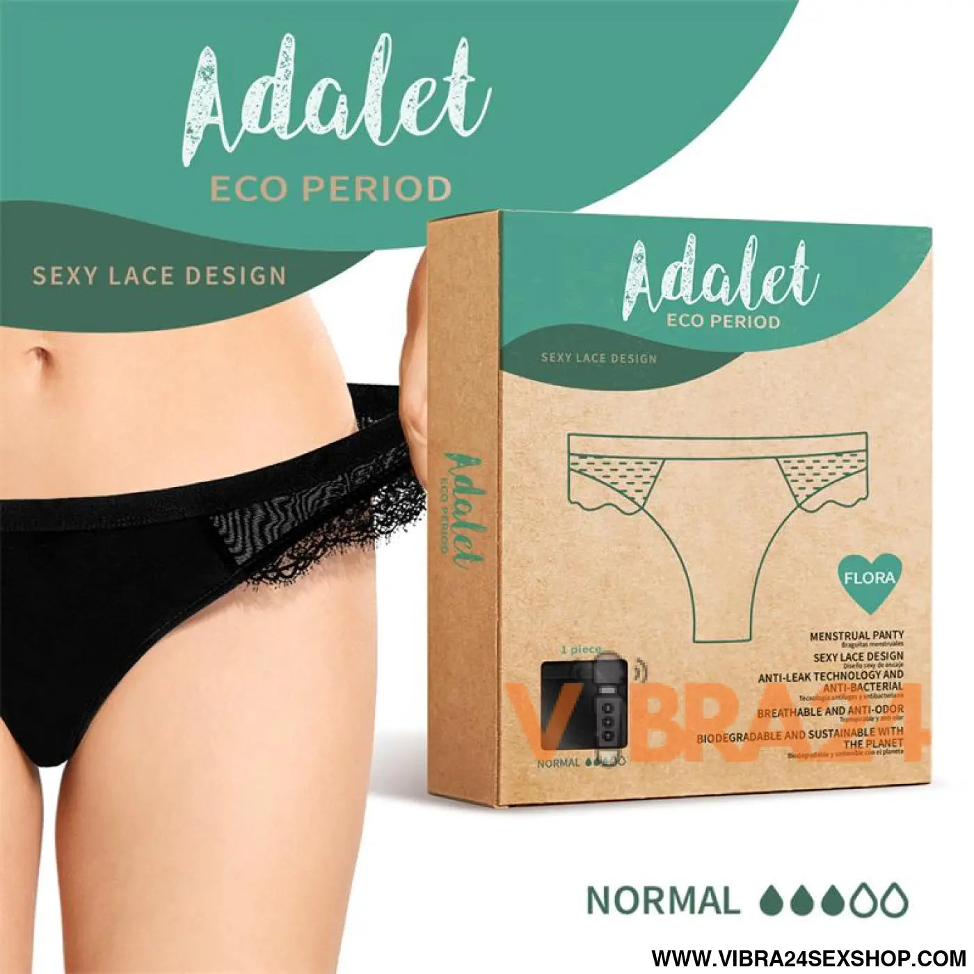 Flora Menstrual Panty Normal - Size (interno):S