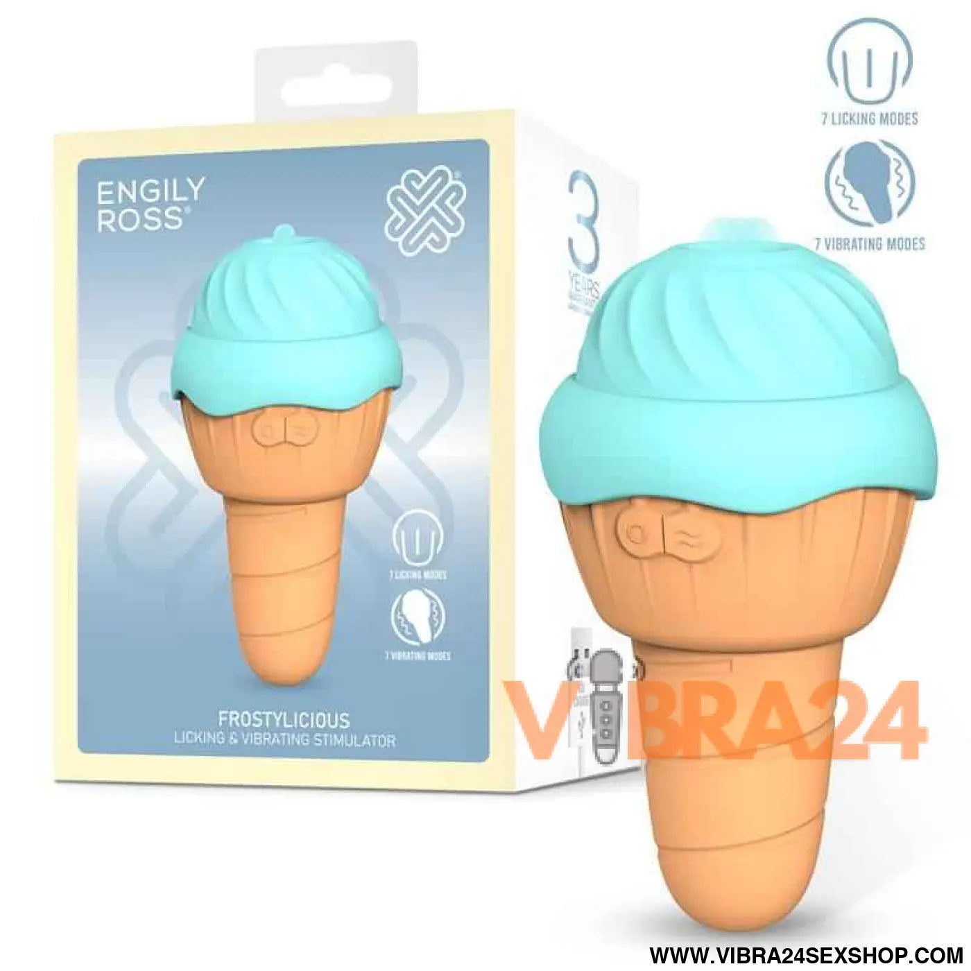 Frostylicious Stimulator with Licking and Vibration