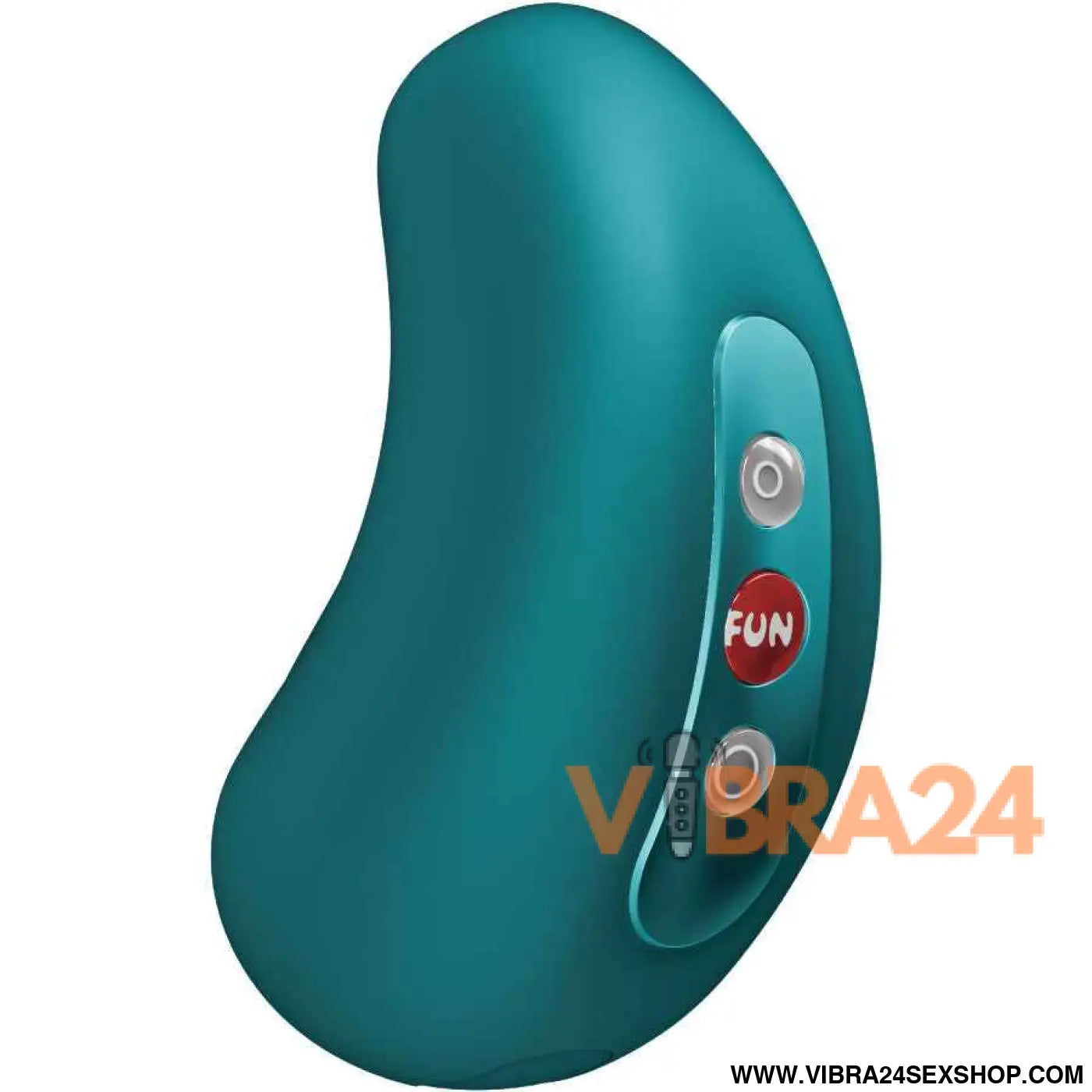 FUN FACTORY - VIBRADOR DE PULSAÇÃO AR DUPLO CHERIE VERDE-GARRAFA