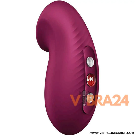 FUN FACTORY - VIBRADOR DESIRE AIR PULSE VERMELHO VINHO