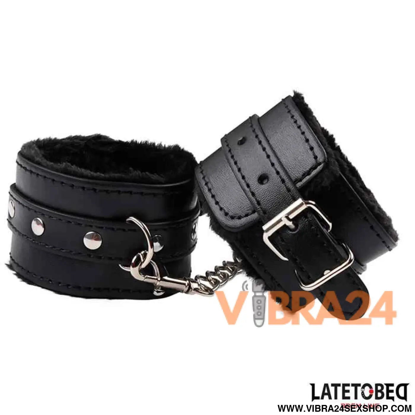 Furry Ankle Cuff Black
