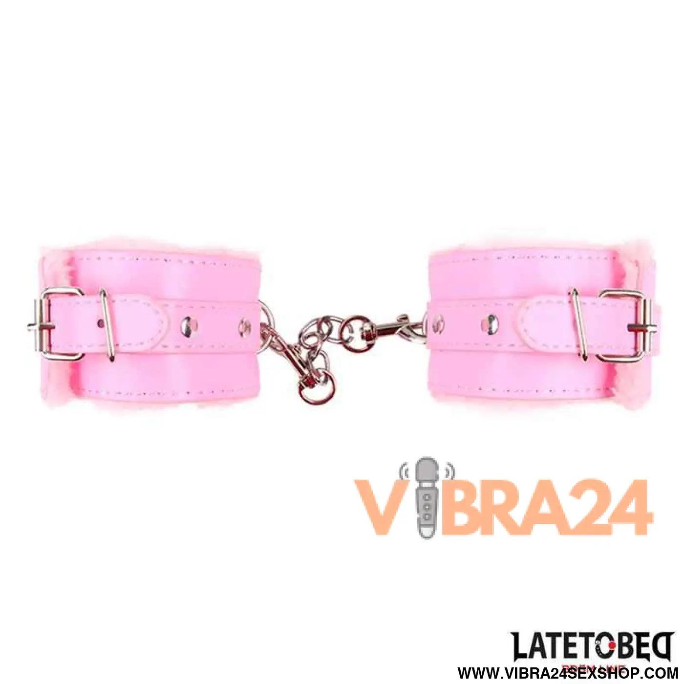 Furry Ankle Cuff Pink