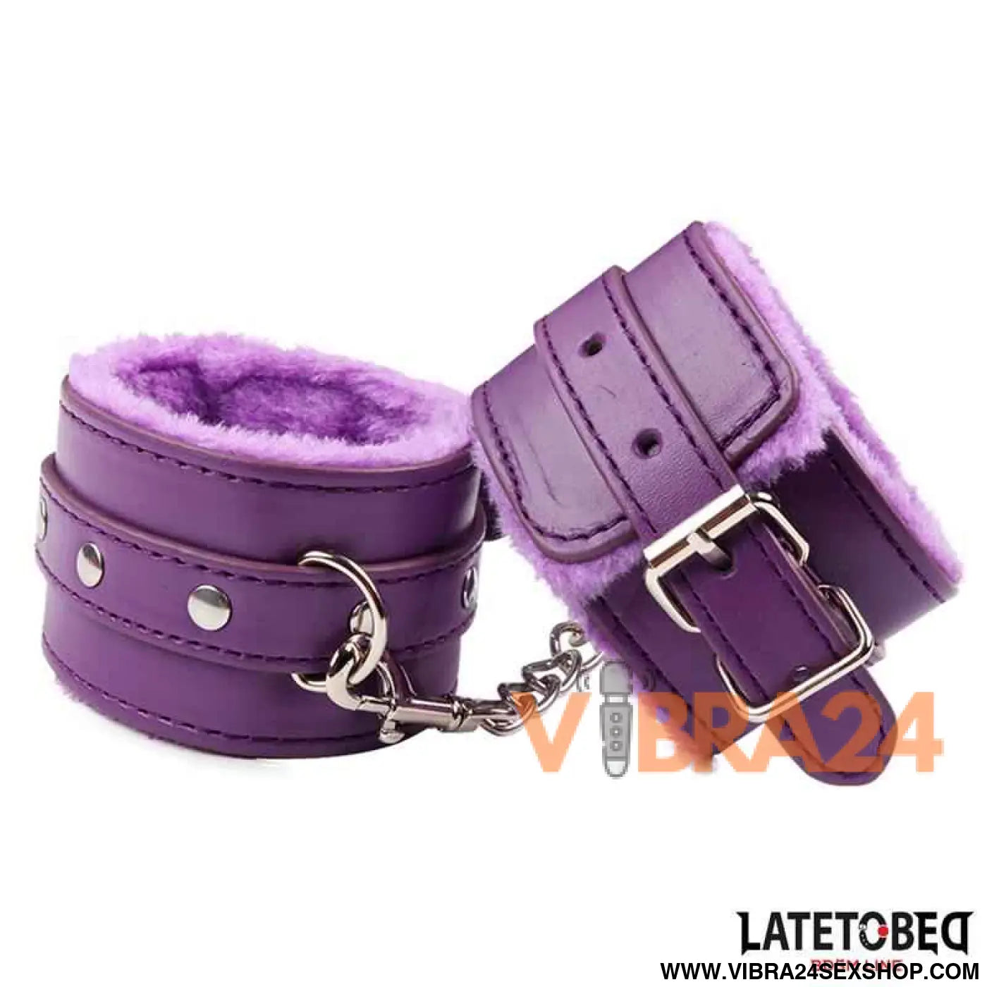 Furry Wrist Cuff Purple